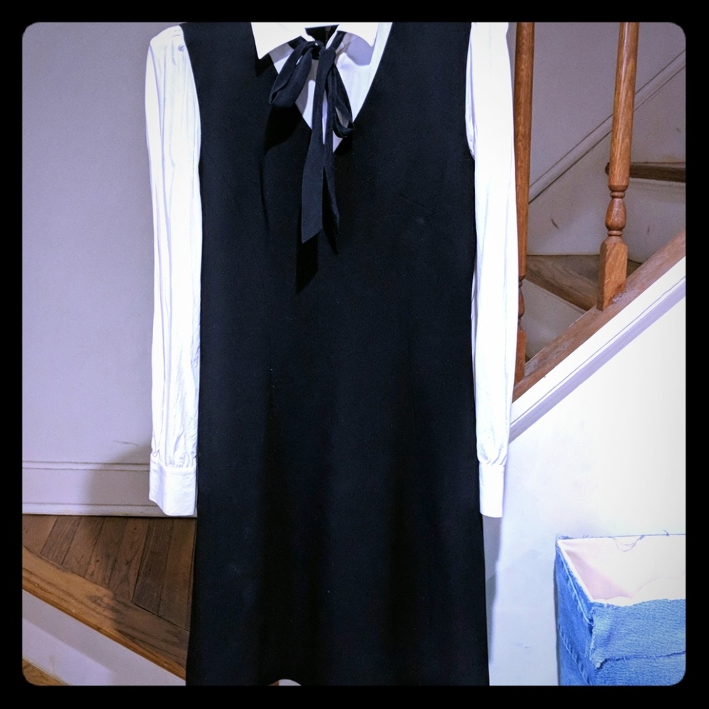BOW TIE CREPE A-LINE DRESS BY KATE SPADE
